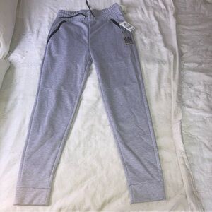 Southpole Tech Fleece Pants Mens S Heather Grey Joggers Zipper Pocket New